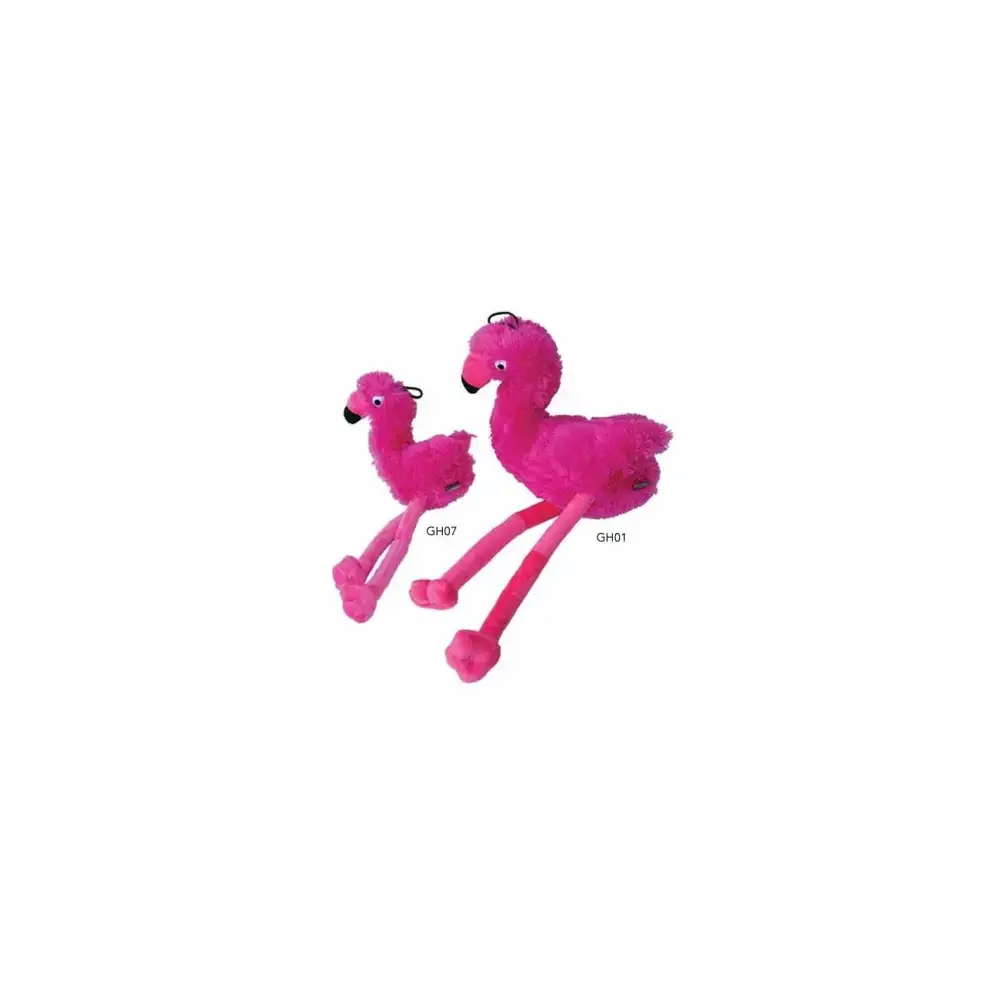 Hundespielzeug Mommy Flamingo Plüschspielzeug – leicht, weich und perfekt zum Schütteln, Werfen und Kuscheln.