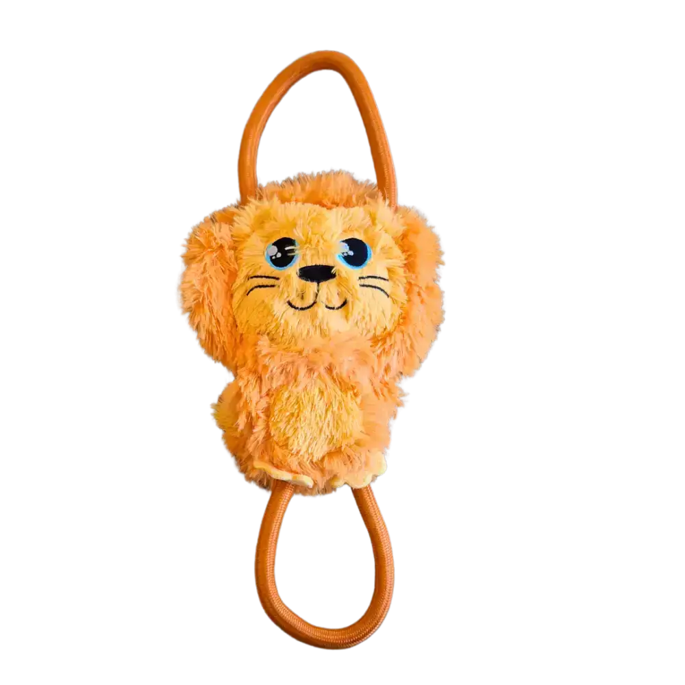Lenny the Lion Hundespielzeug von Pawstory, Vorderansicht, robustes und kuscheliges Spielzeug für Hunde
