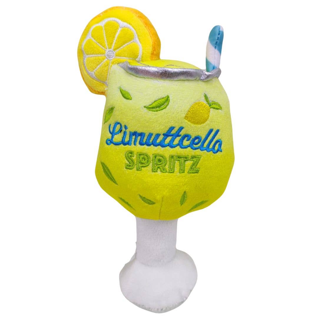 Sommerliches Flatlay mit dem Limutcello Spritz Hundespielzeug – italienisches Flair für deinen Liebling