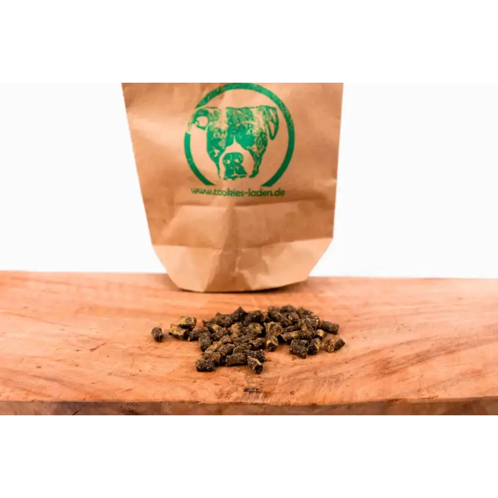Leckerli Minis Pferd von Cookies Laden – gesunde, nahrhafte Hundeleckerlis, ideal für Training, Hundeschule & Belohnung. 100 % Pferdefleisch.