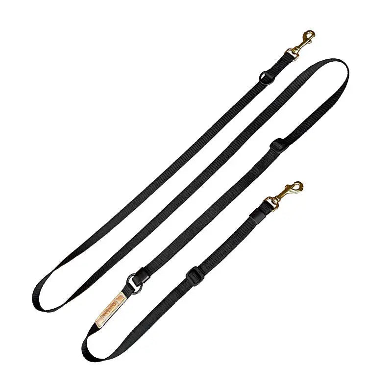 Niggeloh Umhängeleine DeLuxe mit ledernen Applikationen 20mm – Stilvoll und robust für den täglichen Gebrauch 🧵🐾