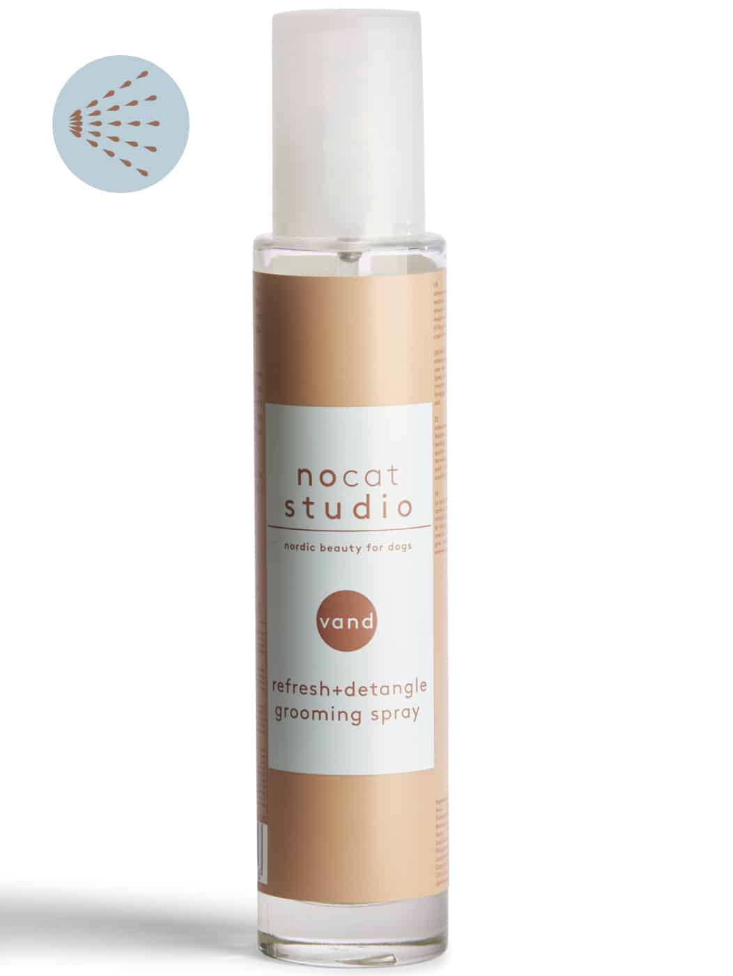 nocat studio Grooming Spray VAND – Fellpflegespray für Erfrischung, Entwirrung und Duft.