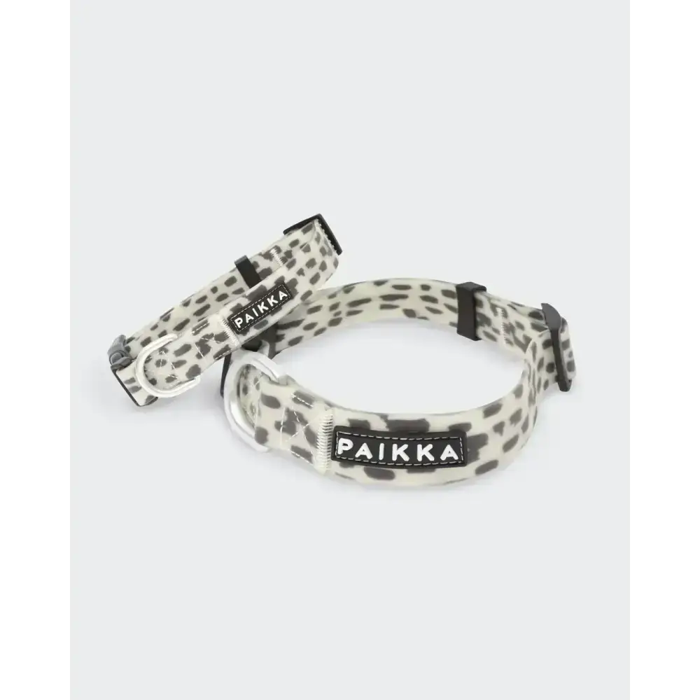 PAIKKA Glow Collar 2.0 – stilvolles und leuchtendes Halsband für dunkle Jahreszeiten.