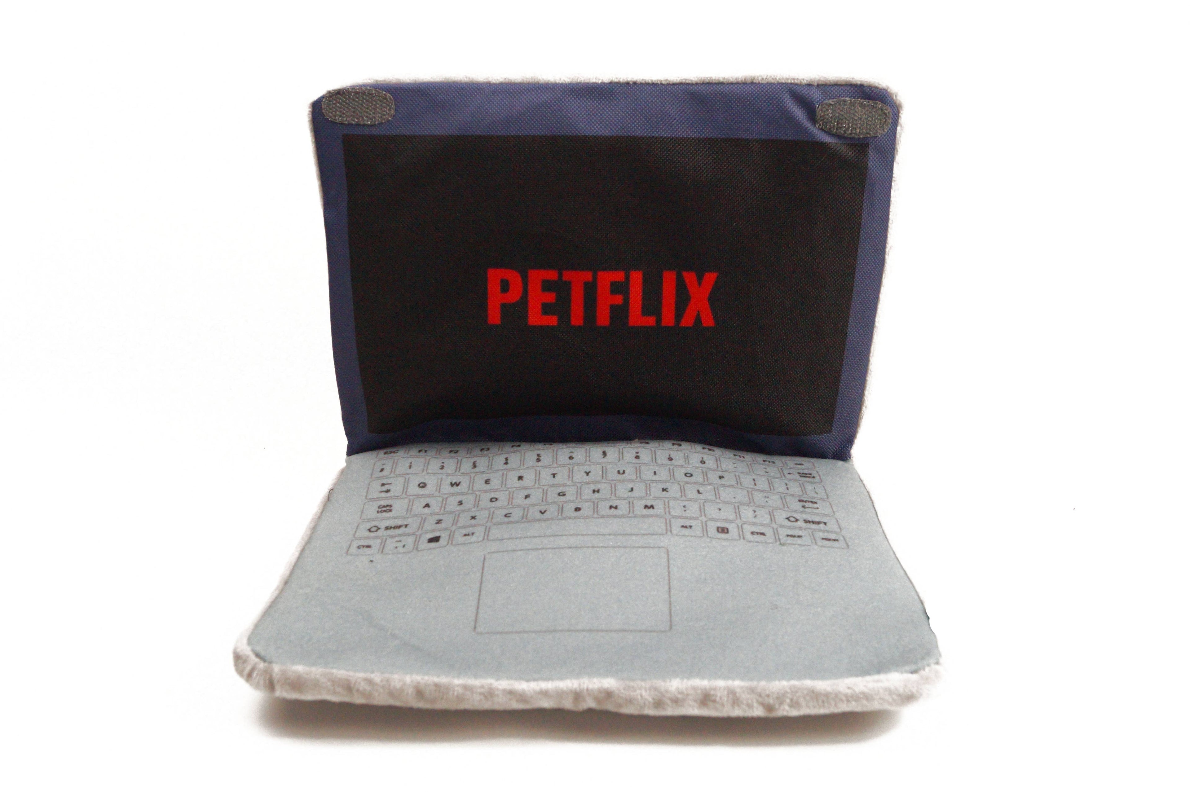 Petflix Streaming-Laptop für Hunde – Spielzeug mit verstecktem Snackfach zum Schnüffeln & Spielen