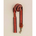PERUVIAN ARROW ORANGE Hundeleine – stilvolles Boho-Design mit peruanischem Muster, handgefertigt aus Baumwolle und Leder.