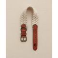 PORTIXOL SAND hondenhalsband van Buddys Dogwear – exclusief zomerontwerp, handgemaakt van Italiaans canvas en zacht leer.