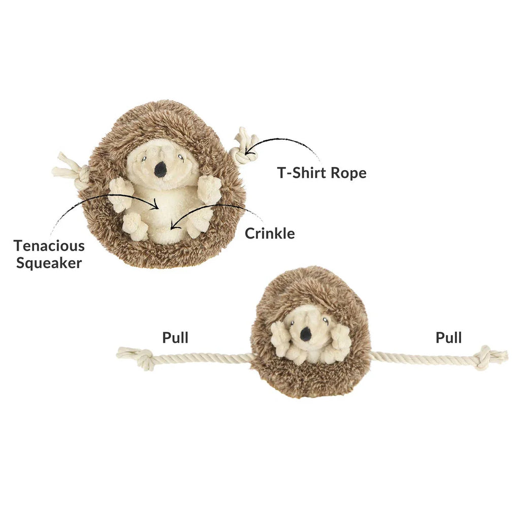 Schnüffelspielzeug Igel für Hunde – mit Quietschie & Knistern für extra Spielspaß