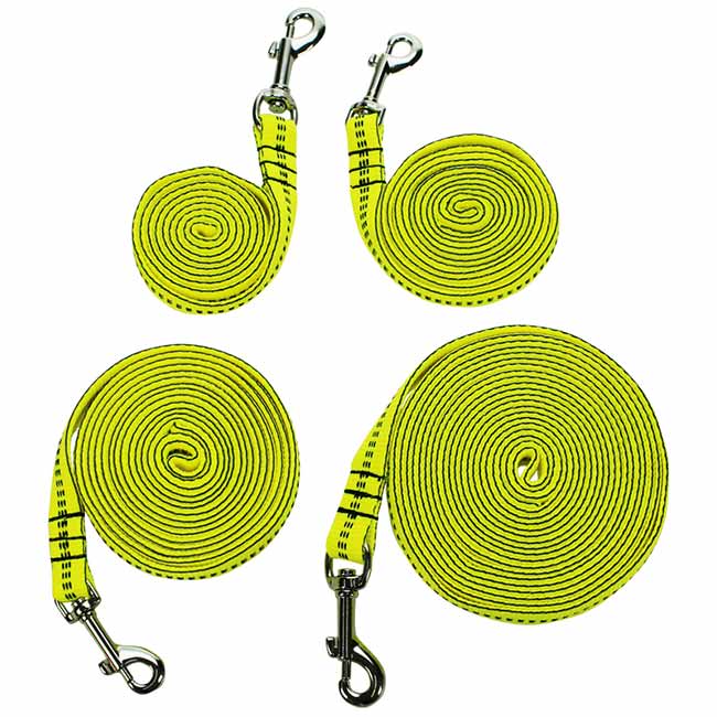 Kurze Gurtleine ohne Handschlaufe | Trainingsleine Gelb - 1.2m - Hundeleine von Sporthund