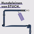STUCH Premium Hundeleine in Dunkelblau – strapazierfähige, vegane Multifunktionsleine mit sieben Einstellungsmöglichkeiten für flexible Spaziergänge.