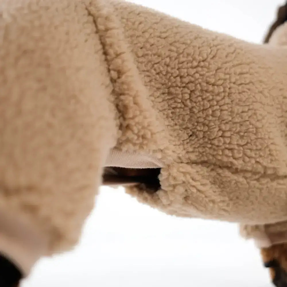 Teddy Overall für Dackel Beige - Hundepullover