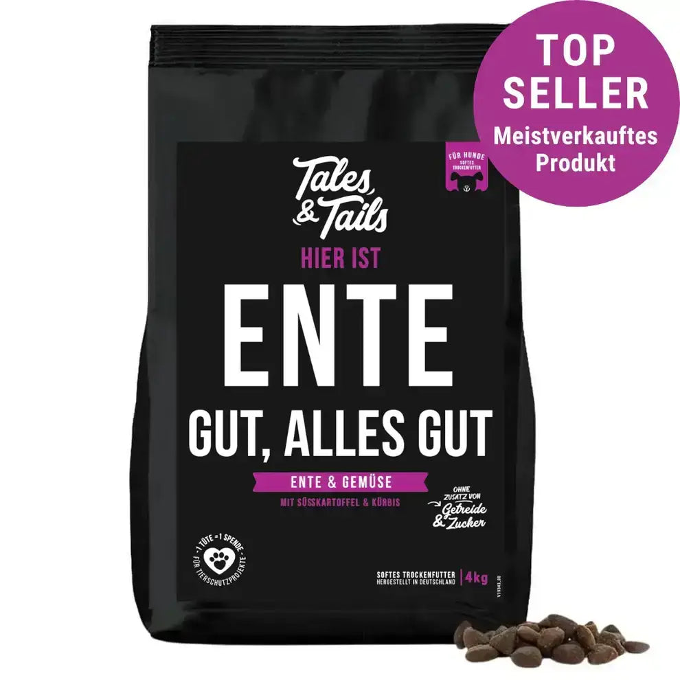 Premium Trockenfutter für Hunde – Ente gut, alles gut von Tales & Tails